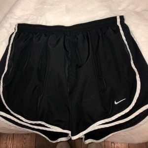 Nike Black with White Dri-Fit Running Shorts